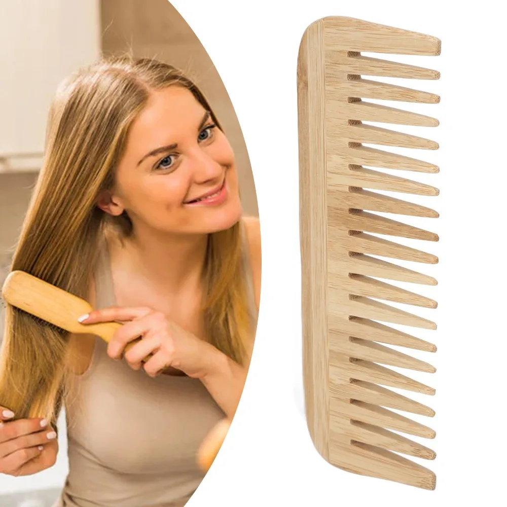 For Salon Safety Wide Tooth Comb Portable Durable Wet Hair Comb Lightweight Hair Detangling Comb Home Use
