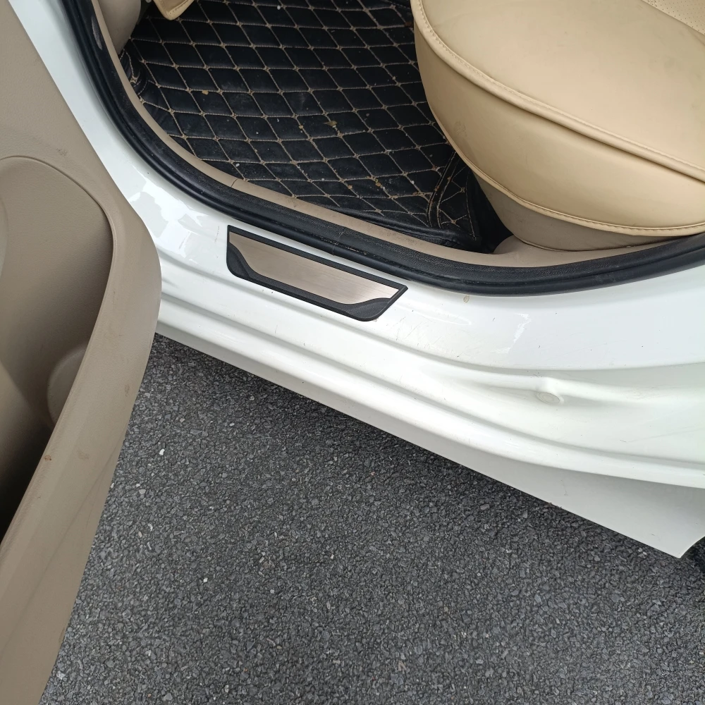 For Chery Tiggo9 Tiggo 9 2027 2026 2025 2024 2023 Car Door Sill Welcome Pedal Threshold Protector Sticker ABS Steel Anti-Scratch