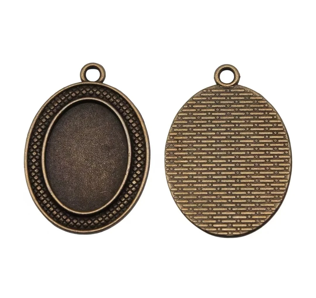

5pcs internal diameter 18x25mm Zinc alloy metal tibetan silver antiqued bronze plated cabochon setting T0229 for jewelry making