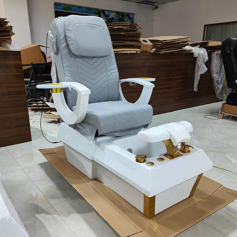 

High End Black Golden Foot Care Chair Nail Shop Massage Manicure Pedicure Chairs Spa Luxury 2023