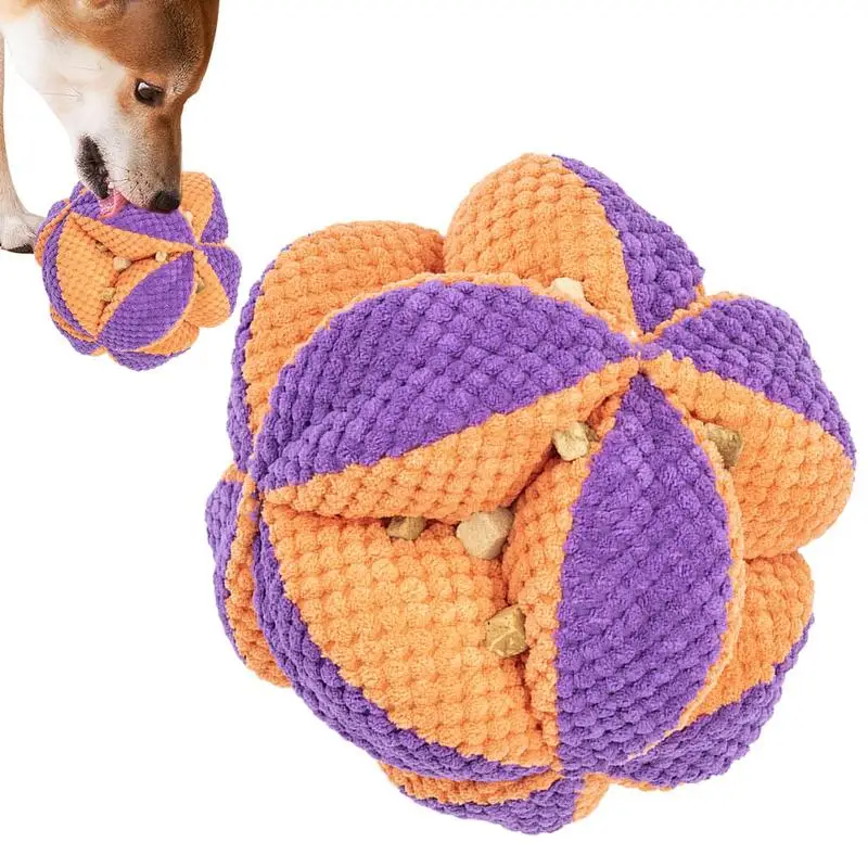 Dog Sniffing Toys Snuffle Interactive Treat Ball Dog Puzzle Toy Bite-Resistant Foraging Toy Slow Feeder Treat Ball For Small