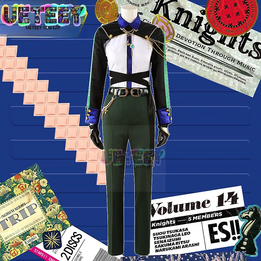 

UETEEY COS Ensemble Stars Knights Trip Album Knights Leo Izumi Ritsu Arashi Cos Costume