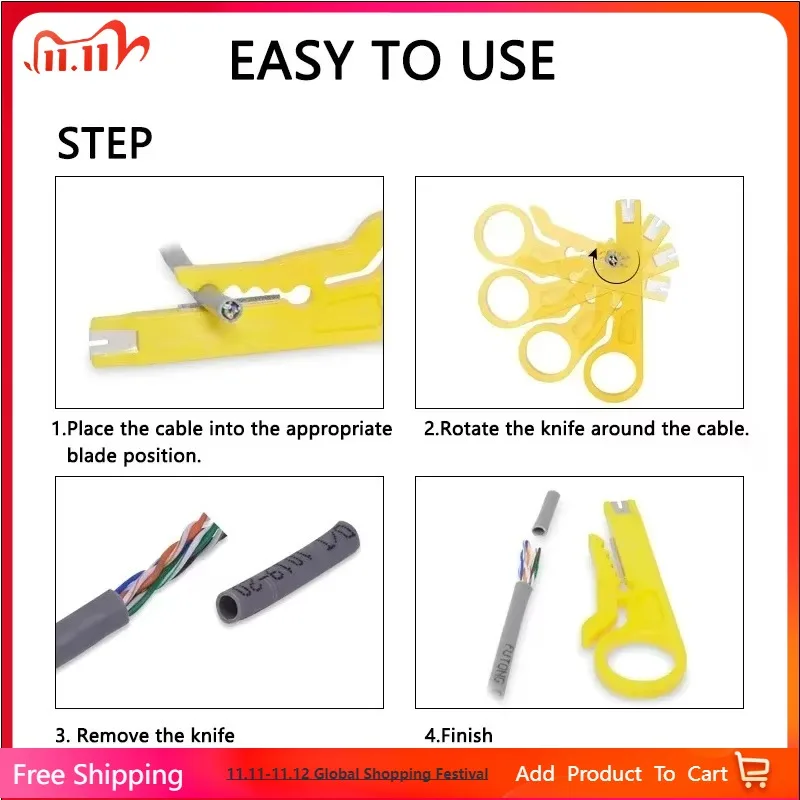

28PC Multi Functional Wire Stripping Knife Set with Crimping Clamp Tool Cable Cutting Scissors for Electricians And Plumbers
