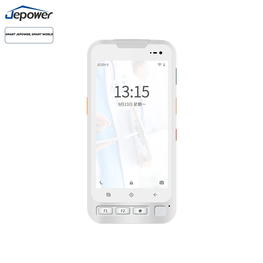 Mini Portable R7 5.0/5.5inches 4+64 Barcode/NFC Reader Blue-White Color Fashionable Model Fashion Industry Handheld Android Pdas