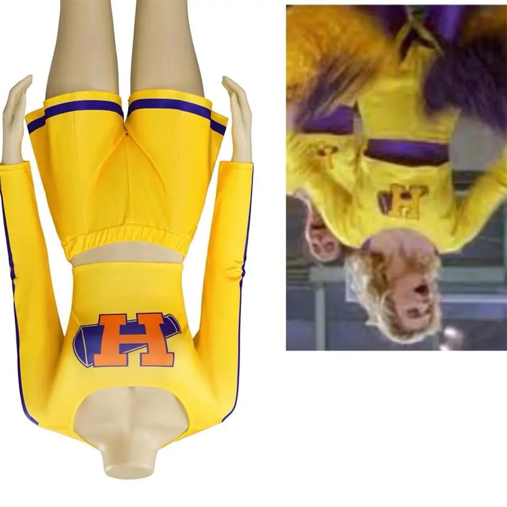 

Buffy the Vampire Slayer Yellow Cheerleading Uniform Cosplay Costume Sports Cheerlead Dress Halloween Party Outfit