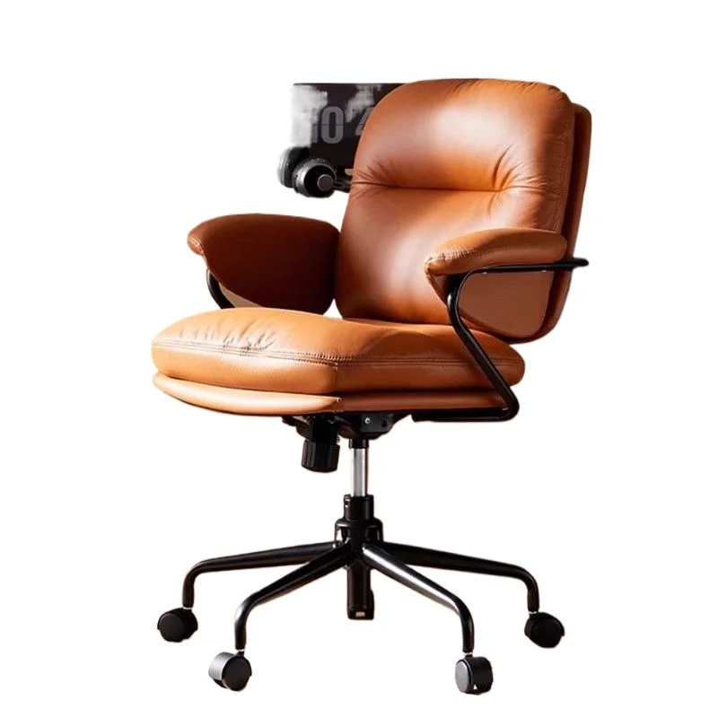 Home Office Desk Chair With Swivel Feature, Cushioned Computer Chair.