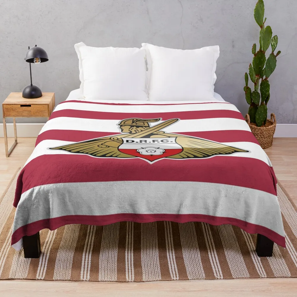 

Doncaster Rovers FC Home Throw Blanket warm winter Custom Soft Beds Blankets