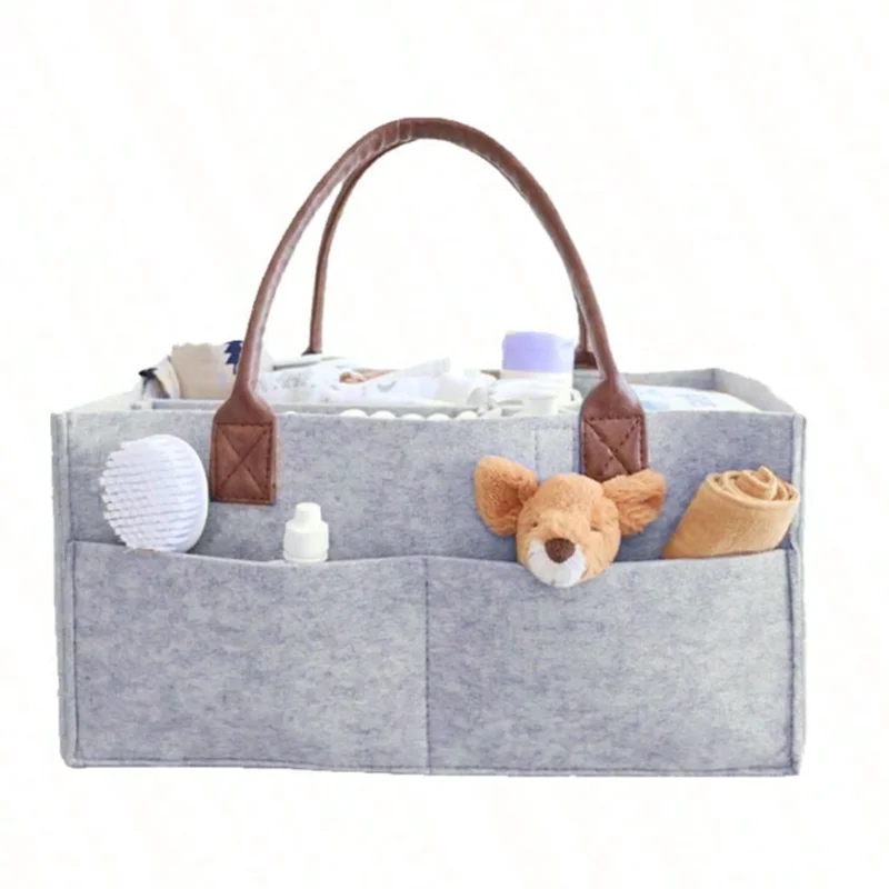 Babyvilt opslag kinderkamer organisator mand baby luiertas met handvat caddy veranderende luier kinderopslag drager grote zak