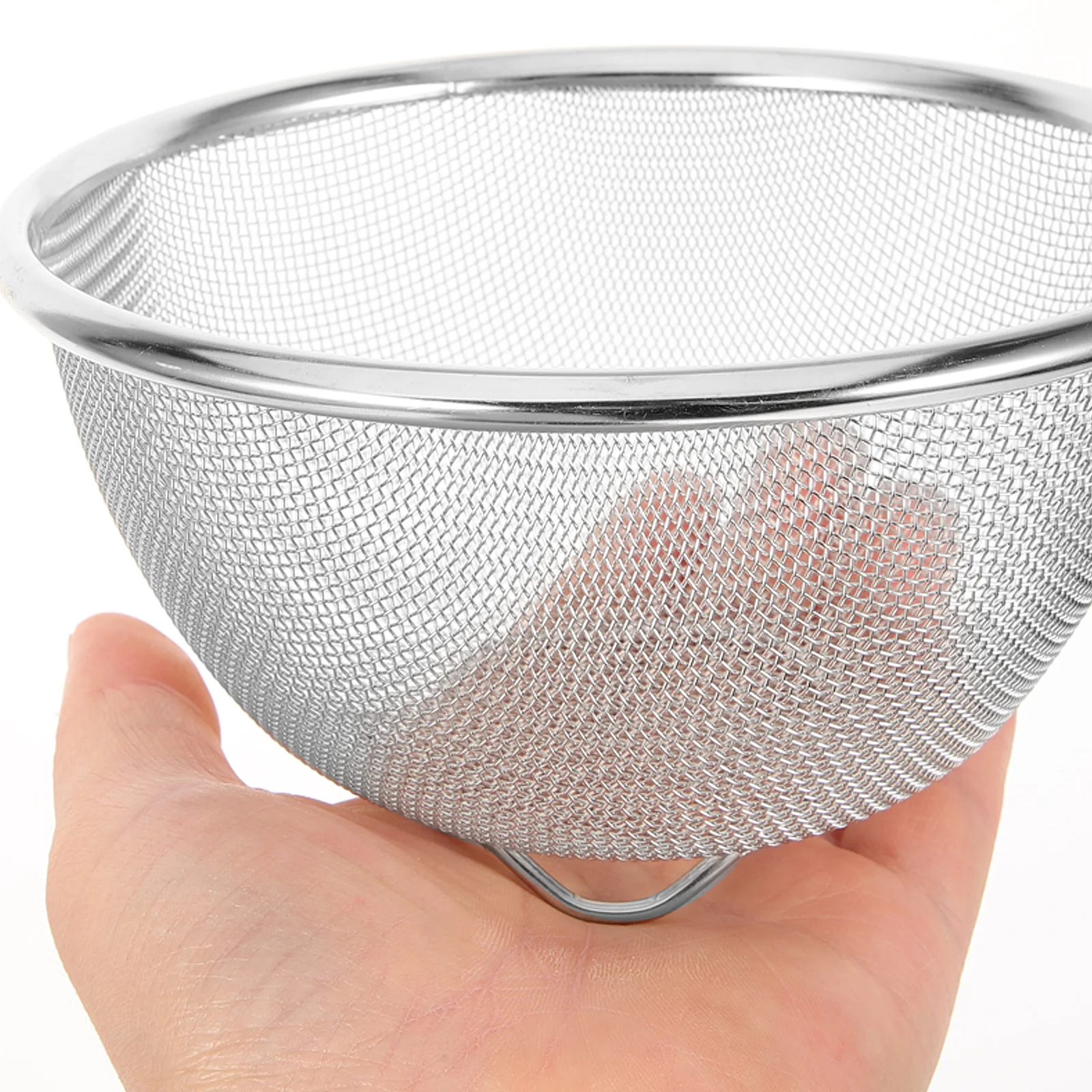 Thickened Stainless Steel Sink Drain Basket Rice Sieve Wash Kitchen Basin Colander Drainer Strainer Washing Bowl Food Dish Mesh