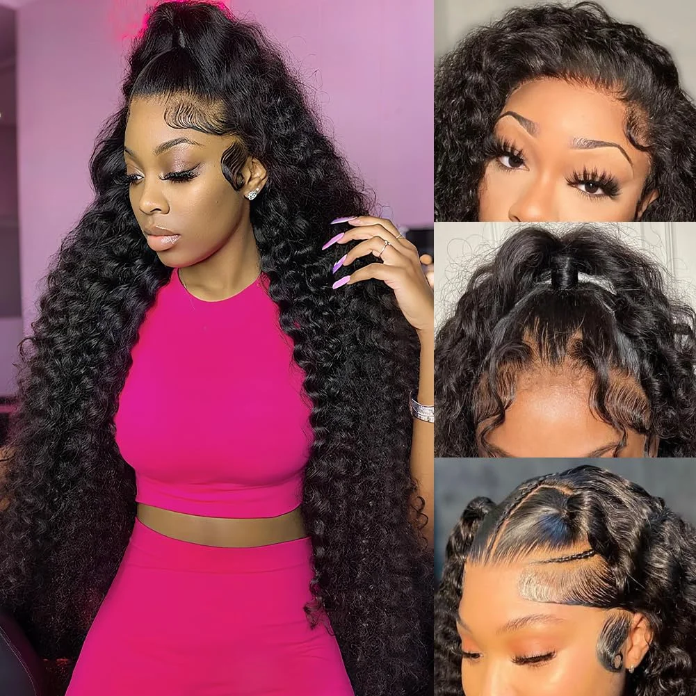 220 الكثافة موجة المياه الدانتيل شعر مستعار أمامي 36 بوصة 13x4 13x6 Hd موجة عميقة الدانتيل الباروكة الأمامية مجعد 7x6 غلوليس باروكة من شعر طبيعي للنساء