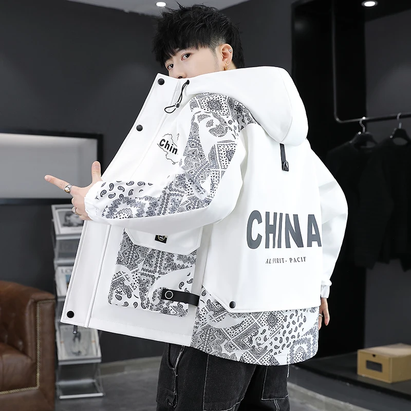 Stylish Youth Men's Jacket Spring Autumn New Korean Version Fashion Workwear Casual Versatile Handsome Male Outerwear
