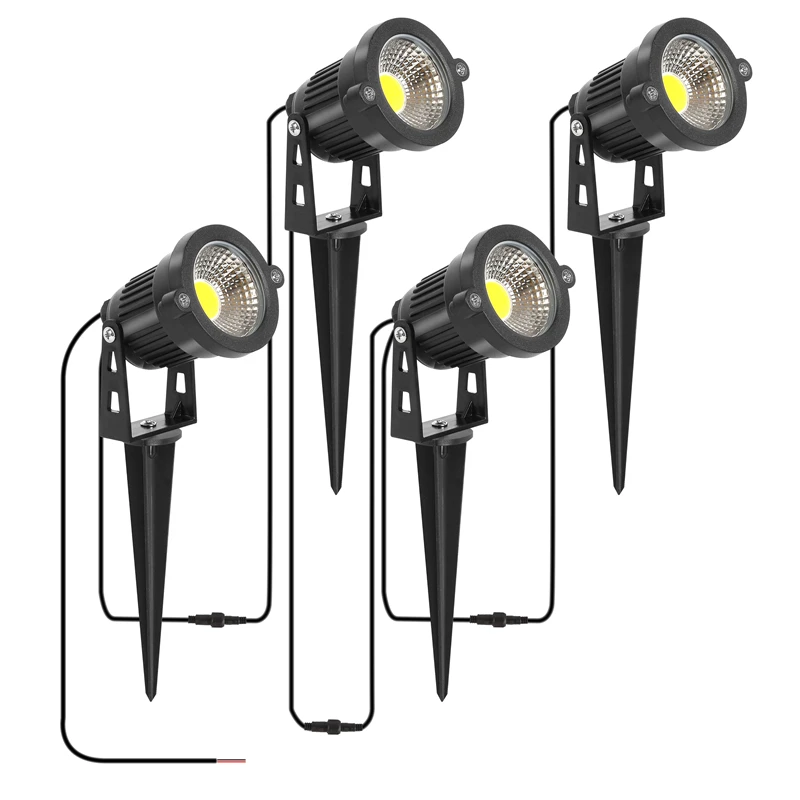 2/4/6/10 in 1 IP65 Waterdicht 2 meter Waterdichte bedrading Led Tuinverlichting Outdoor Gazon Lamp Veiligheid Laagspanning Straatverlichting