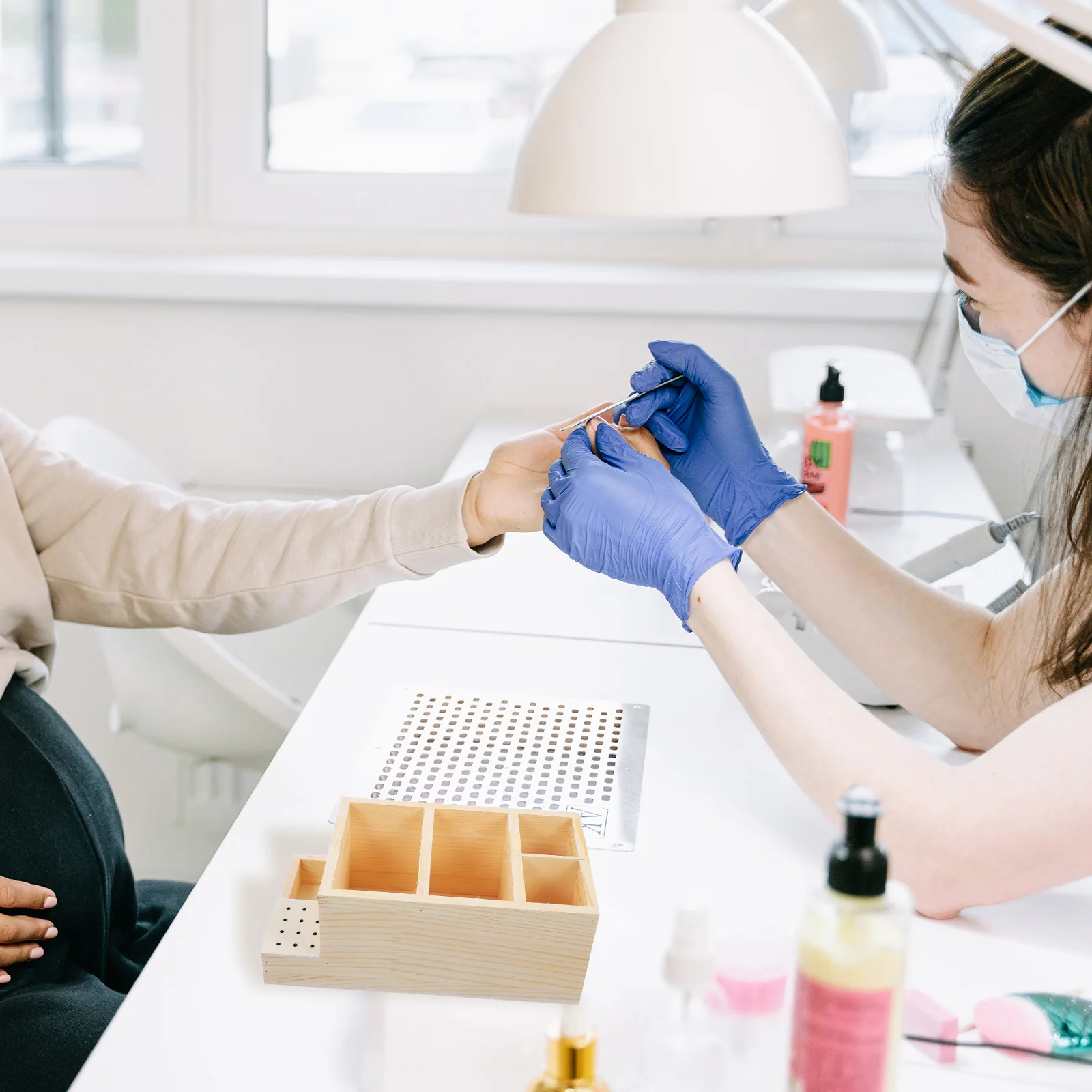 Nail Drill Bits Storage Box Polishing Head Organizer Tool Case for Manicure Supplies Grinding Display Accessories Holder