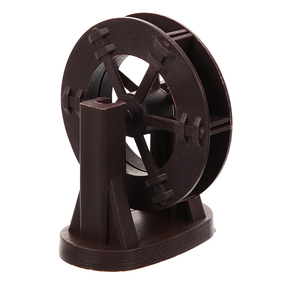 

Water Wheel Ornaments Fish Tank Decorations Desktop Landscape Miniatures ABS Material Safe for Fish Indoor Fountains Home Garden