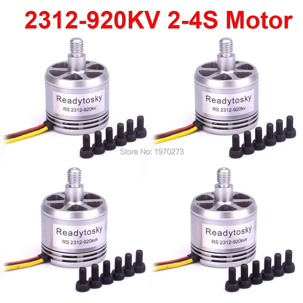 محرك بدون فرشاة AP4 x 2312 920KV + وحدة تحكم إلكترونية 30A من Simonk + مروحة ذاتية القفل محسنة 9450 لطائرة رباعية F450 S500