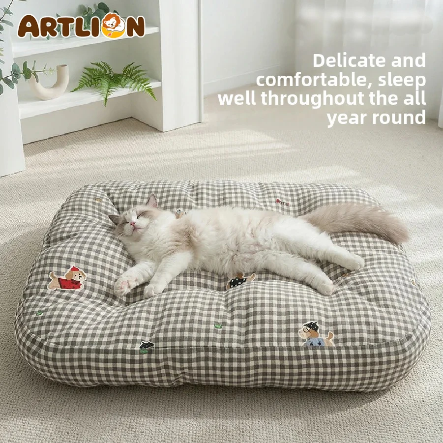 ARTLION Dog Cat Puppy Pet House Cage Indoor Small Medium Sofa Bed Comfortable Soft Plush Sleeping Crate Furniture All Seasons