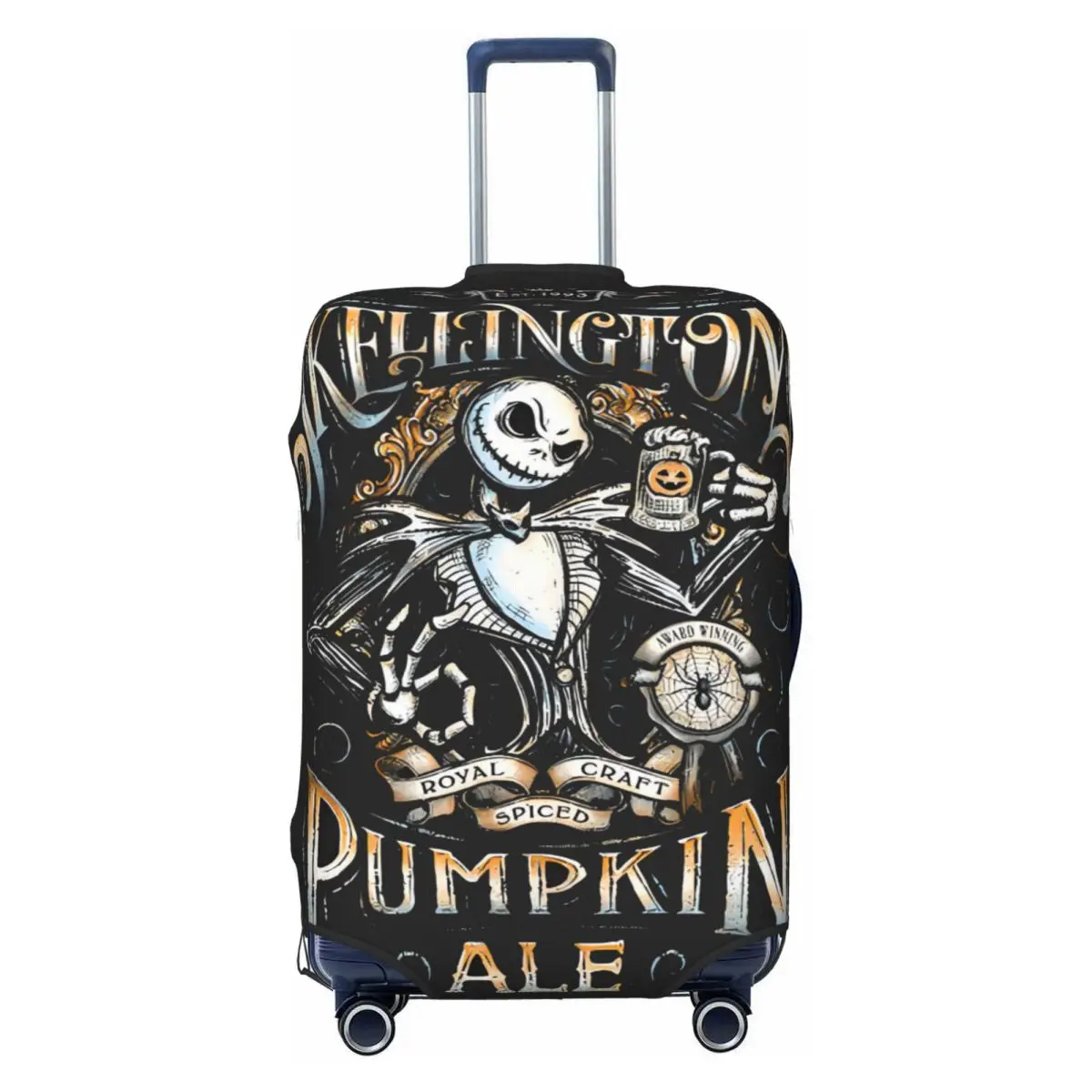 

Custom The Nightmare Before Christmas Travel Luggage Cover Dust Proof Vintage Movie Suitcase Cover Protector Fit 18-32 Inch