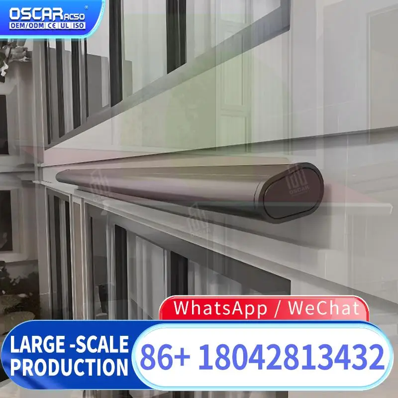 Motorized Folding Arm Retractable Sunshade Awning with Aluminum Alloy Frame 60m Projection Remote Control Acrylic PA Coated Used