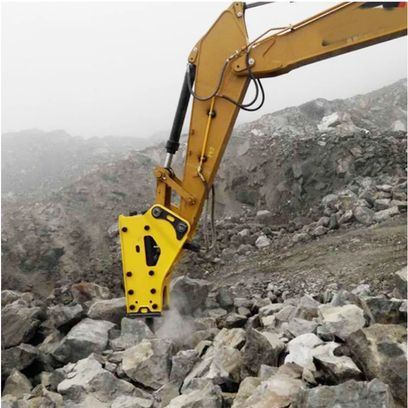 Construction Machinery Attachments Rock Break Hammer Excavator Breaking Parts Mini Hydraulic Breakers Hammer