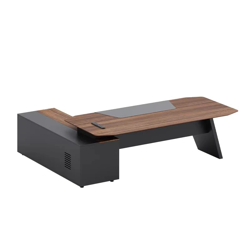 Boss table, desk, simple modern office furniture manager, supervisor table, home study, computer, table and chair combination