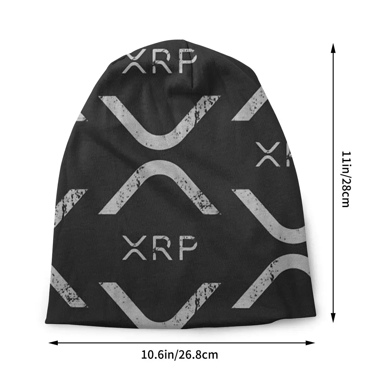 XRP Vintage Men Women Beanies Windproof Ski Cap Double Layer Fabric Bonnet Hat