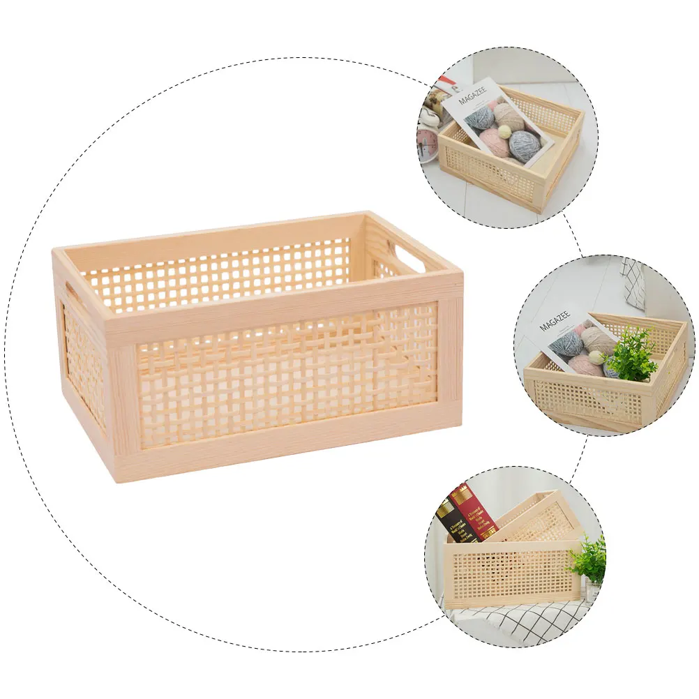 

Woven Storage Basket Home Office ganizer Compact Size Multi Use Baskets Tabletop Container Chic Beautiful