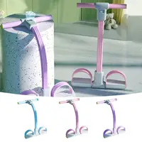 Banda de resistencia para Pedal de Fitness de 6 tubos con pantalla LED, correa de Yoga, extractor de Pedal, cuerda de tensión para abdominales, extractor de Pedal de entrenamiento elástico