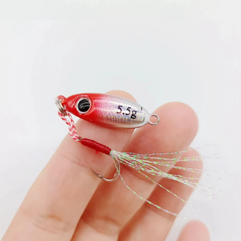 

1pcs 5.5g/7.5g/10g/14g/17g/21g Micro Metal Jig Fishing Lures 3D Eyes Jigging Spoon Saltwater Artificial Bait Fishing Accessories