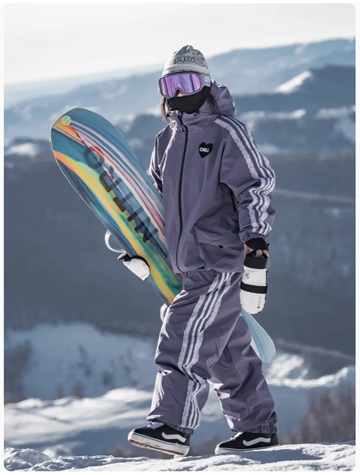 jon snow snowboard John Nordic Adventurer All-Weather Unisex Freestyle Snow Suit, Black XL, 24/25 New Mountain Oversize Baggy Jacket & Pants adjustable snow guard Thank You Snowboarding See