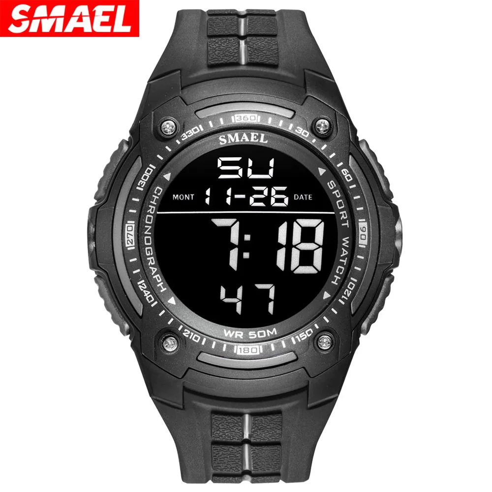 Outdoor sports waterproof multifunctional digital watch - luminous, stylish, and personalized men's watch