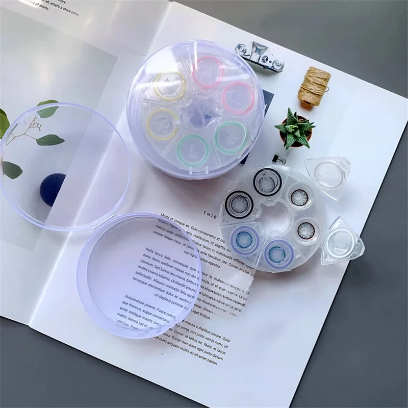 Contact Lens Case 6 Contact Lens Case Myopia Lens Care Case Color RL Companion Colored Contact Lenses