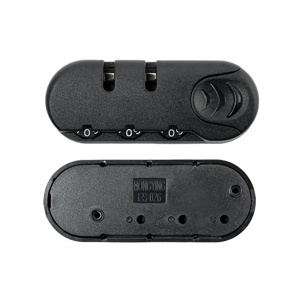 Black Lock Pull Chain Anti-theft Fixed Lock Luggage Suitcase Lock Code Lock Locks Combination Padlock