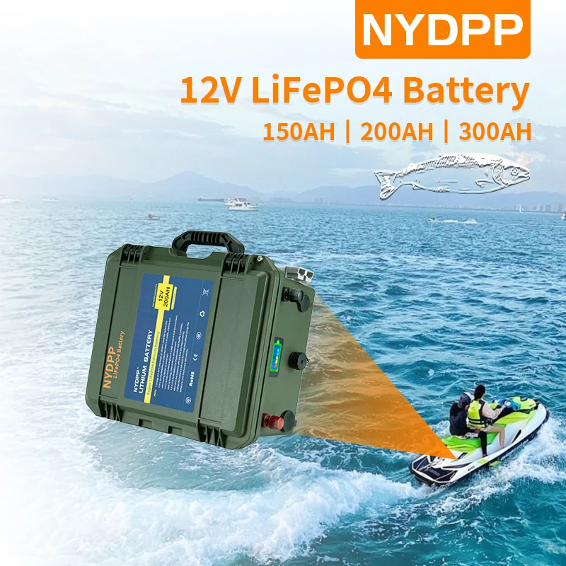 12V 150AH 200AH 300AH LiFePo4 Battery 12v lifepo4 battery 150ah 200ah 300ah 12v Lithium Iron Phosphate battery for motor