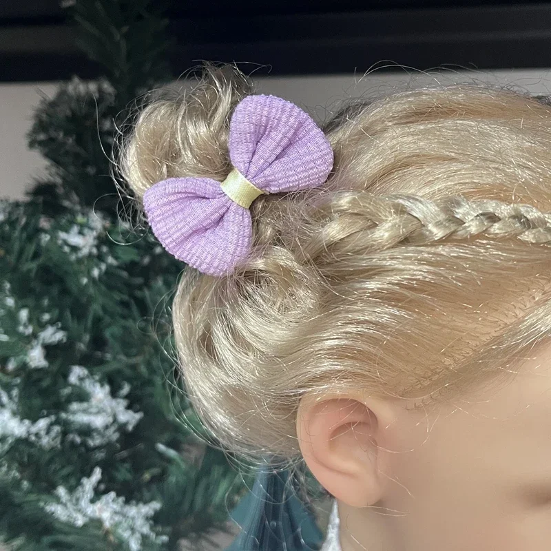 Diademas elásticas de flores con lazo grande para niña, lazos para el cabello dulces, diademas de moda, accesorios para el cabello, banda de goma