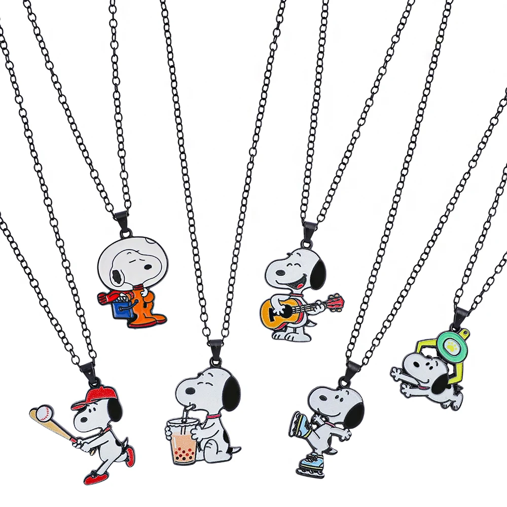 Little White Dog Pendant Necklace Collection - Cute Cartoon Dog Pendant, Japanese Cute Style