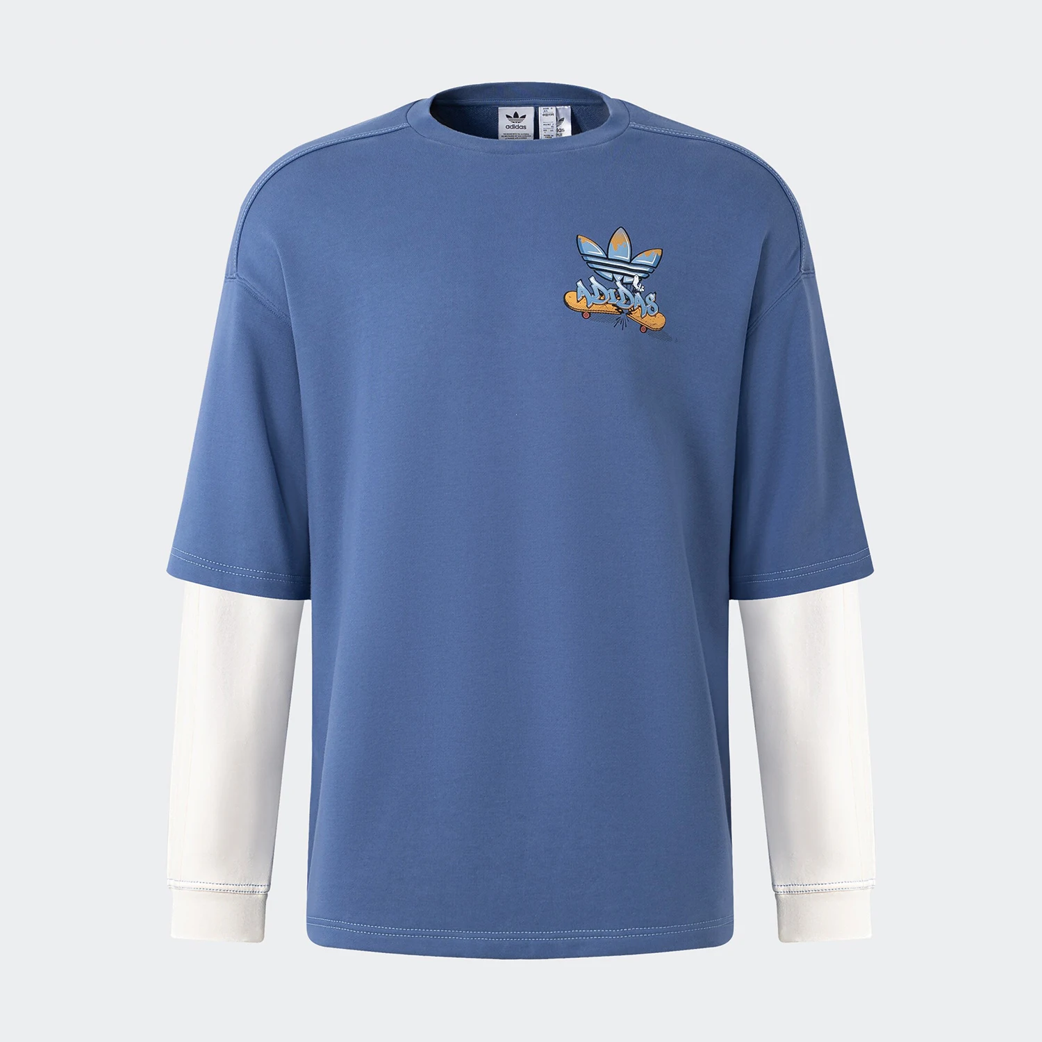 

Adidas genuine Trefoil Couple Colorblock Sport Round Neck Hoodie IY5382