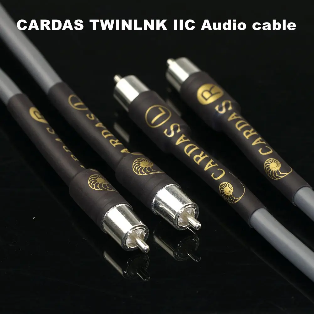 

HiFi CARDAS TWINLNK IIC OFC audio cable Silver plated shielding network 2RCA to 2RCA signal cable Hifi-End upgrade cable