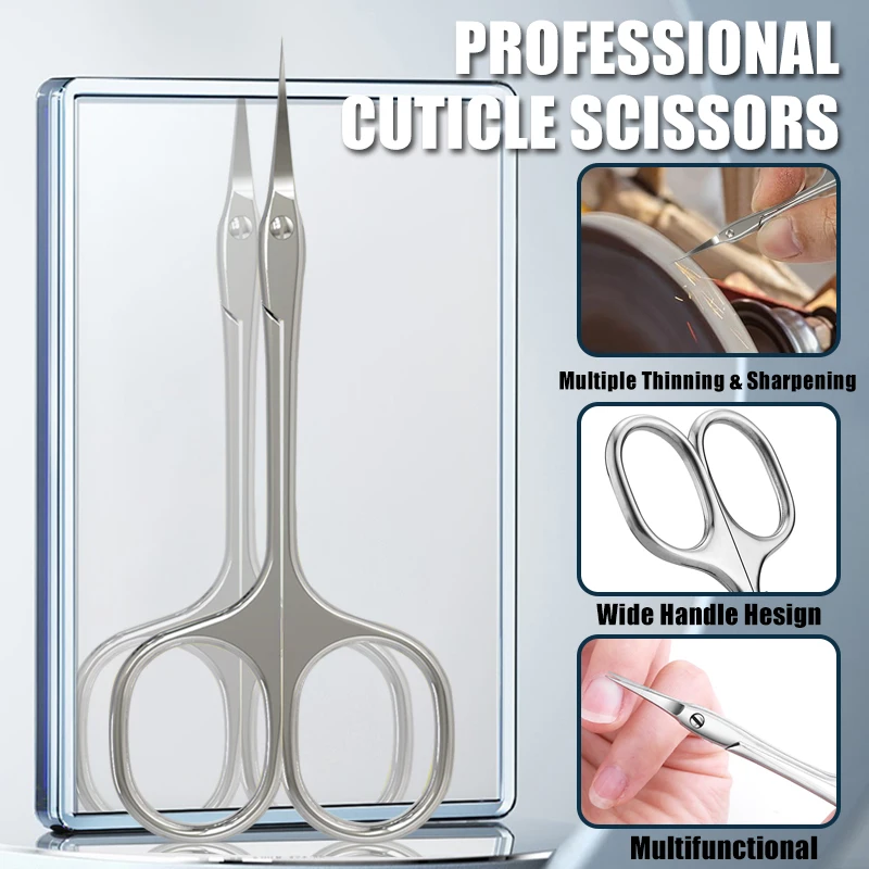1Pcs Cuticle Scissors Nail Cuticle Clippers Trimmer Dead Skin Remover Stainless Steel Professional Nail Art Tools Cuticle Cutter