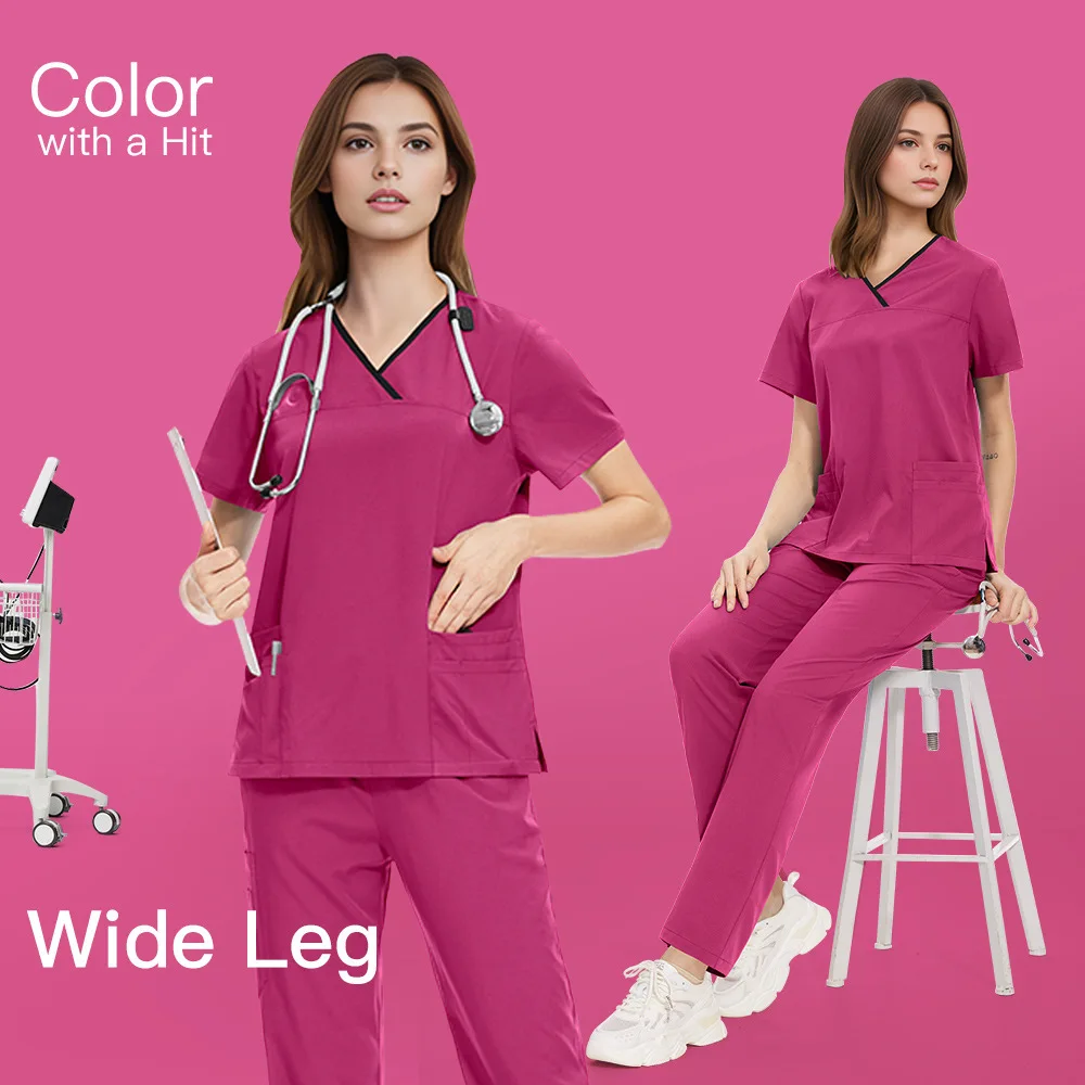 Hand Washing Clothes For Both Men And Women, Multi-Color Casual Doctor, Nursing Home Front Desk Nurse, Work Uniform Set