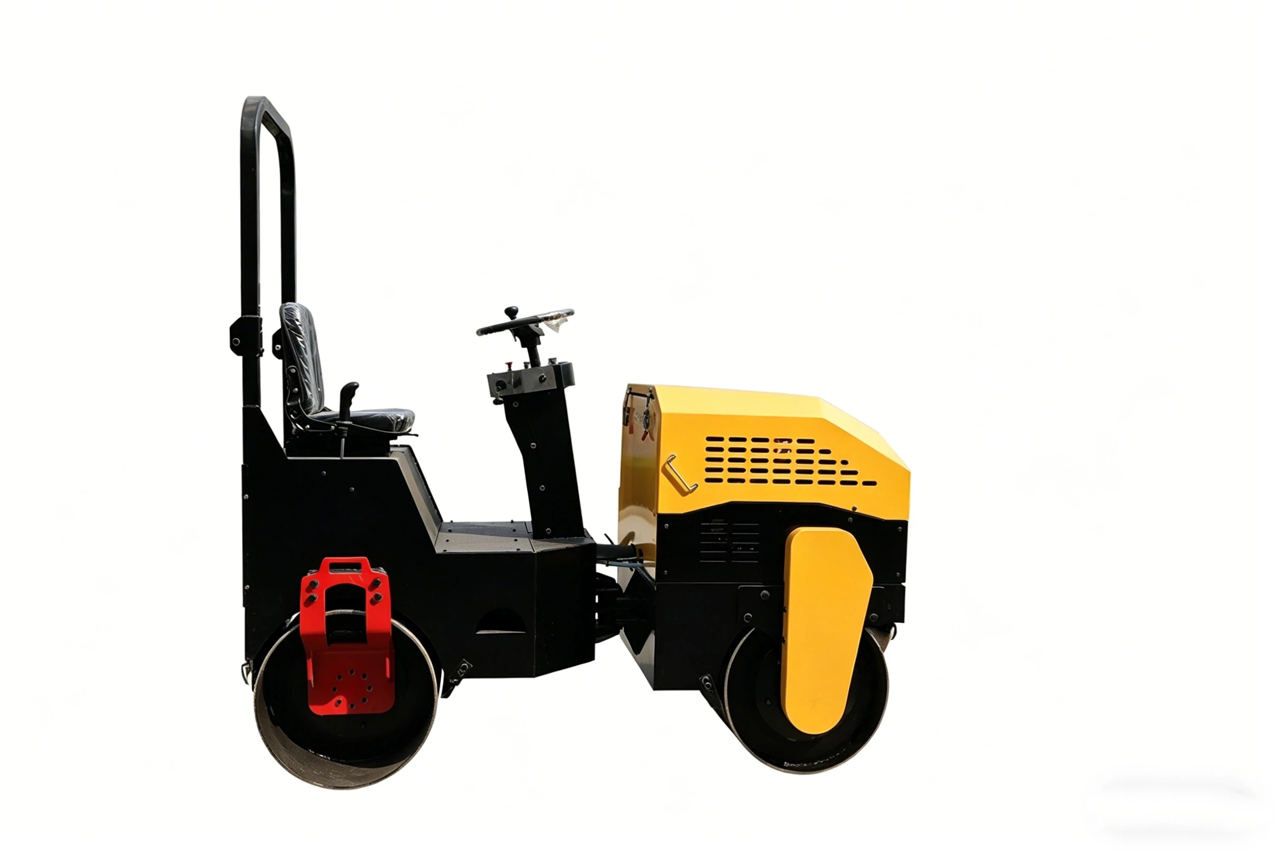 Hot sale 1.5 ton small road roller HW-1.5T, all-hydraulic driven asphalt and soil compressor｜For road maintenance and groove com