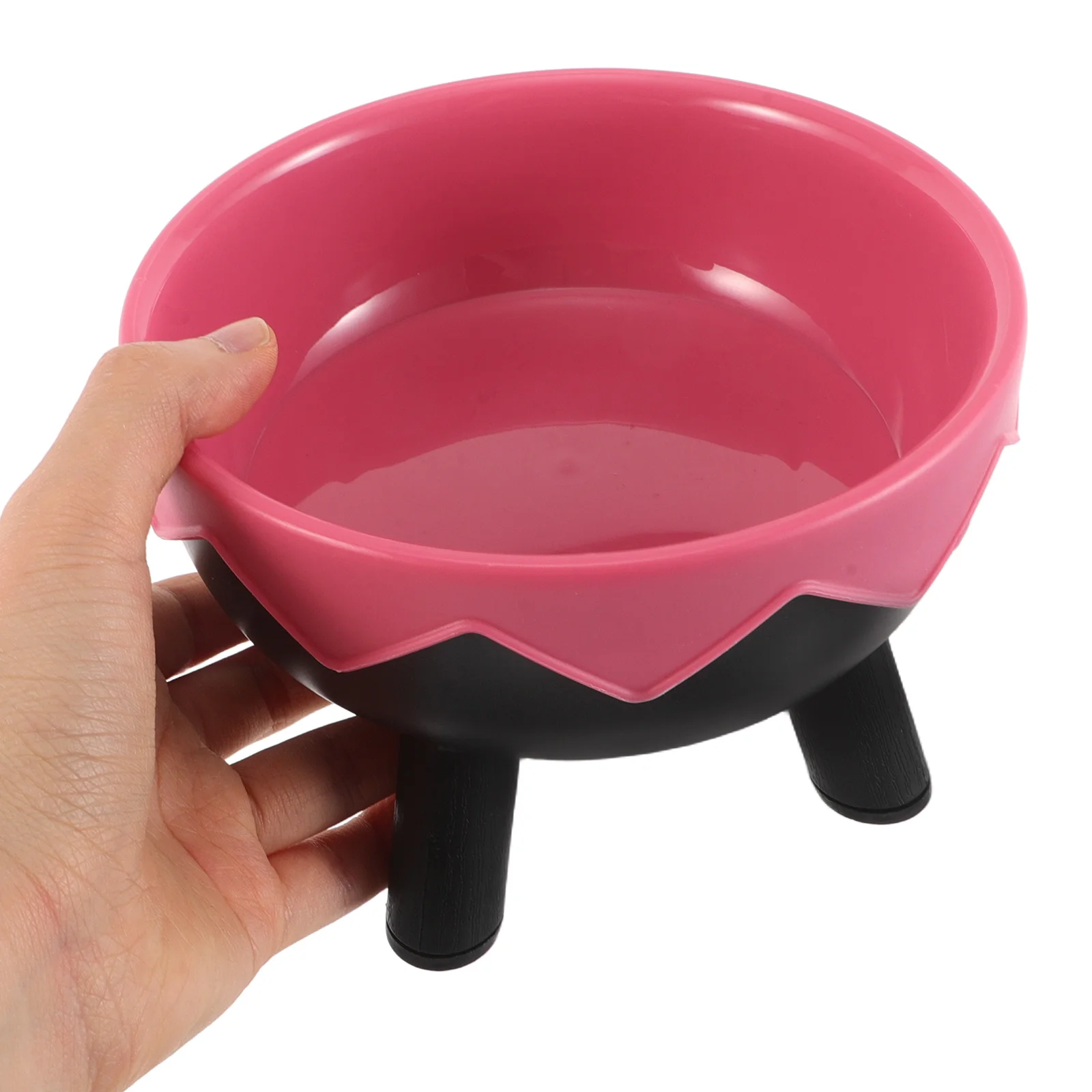 

Pet Elevated Food Bowl for Cats Dogs Hamsters Anti-Slip Base Raised Feeder Dish Ergonomic Design Easy Clean Indoor Use