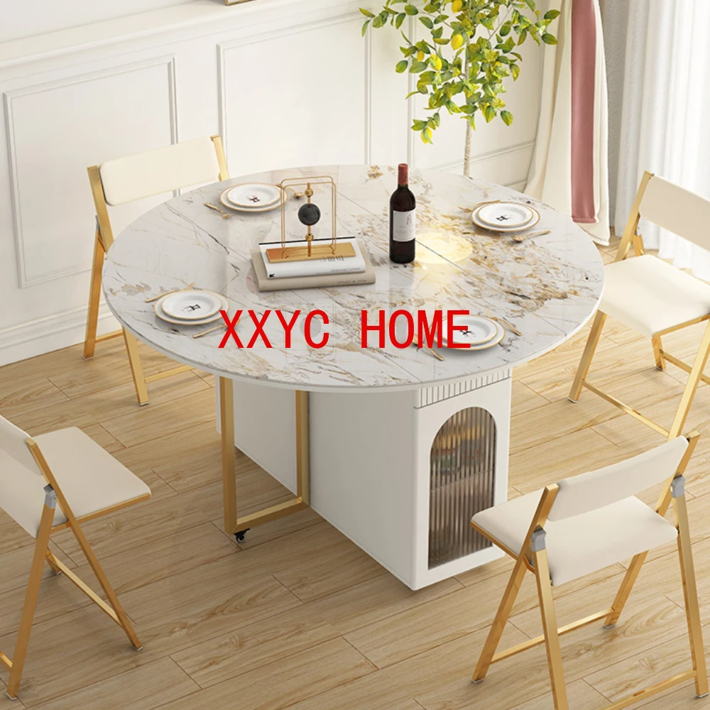 Folding Table Dining Table Household round Multifunctional