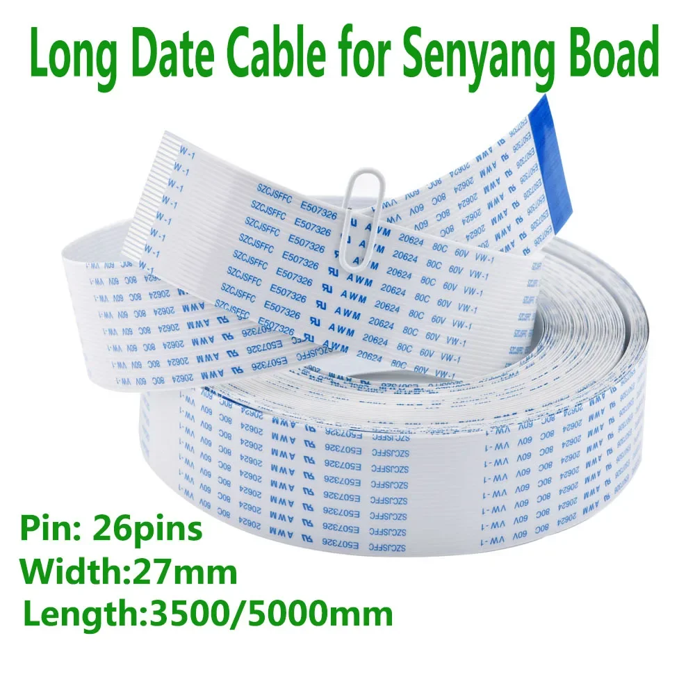 

Senyang Board Long Date Cable 26pins,pitch 1.00mm, for XP600/DX5/DX7 Printhead for Inkjet Machine FFC Flat Data Cable