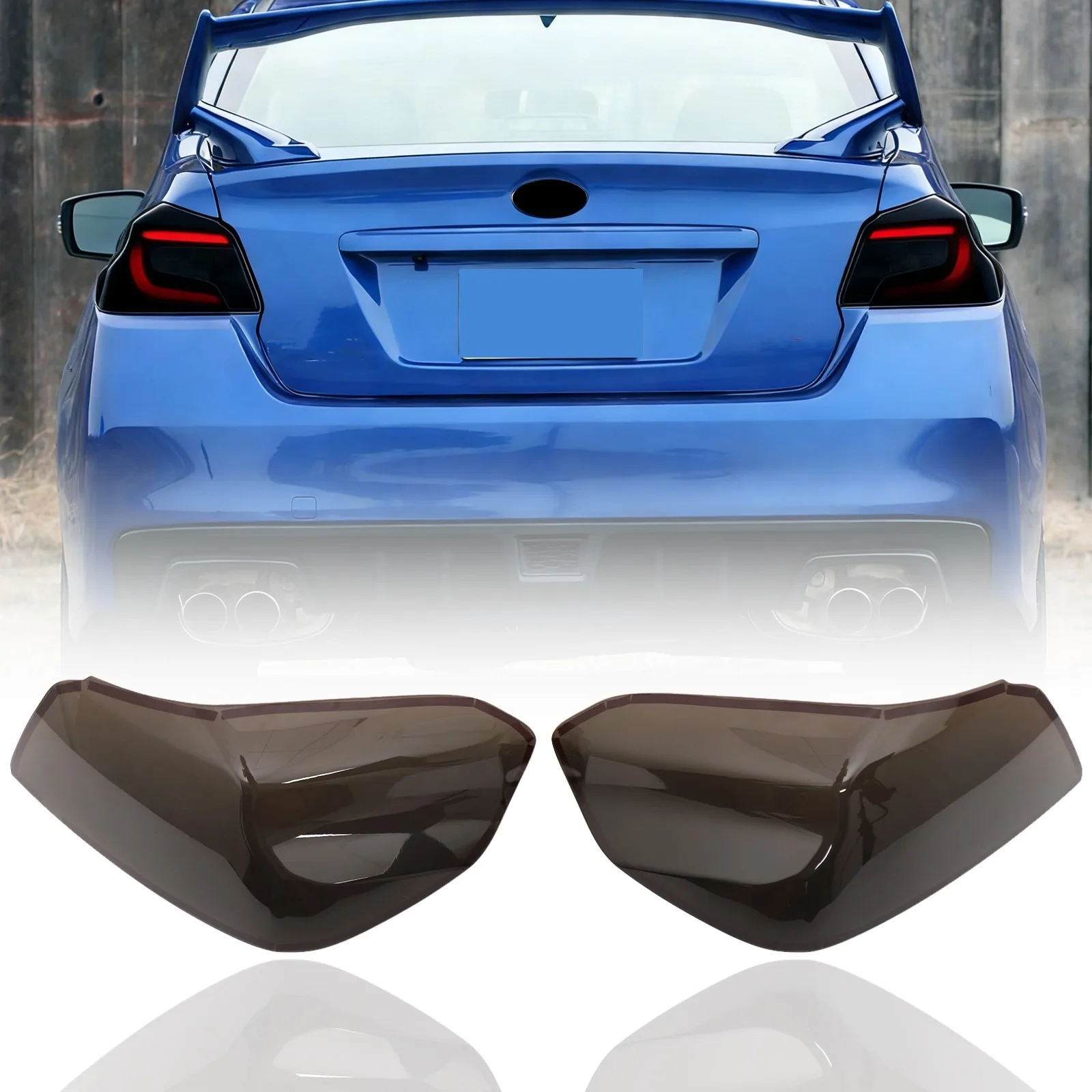 

For Subaru WRX STI Impreza 2015-2021 ABS Blackened Car Rear Taillight Turn Signal Lamp Decoration sticker Cover Car Accessories