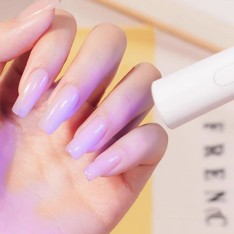 Máquina de fototerapia de uñas de secado rápido, LED UV, 3W, esmalte de Gel, lámpara secadora de uñas, herramienta de manicura, equipo de salón recargable