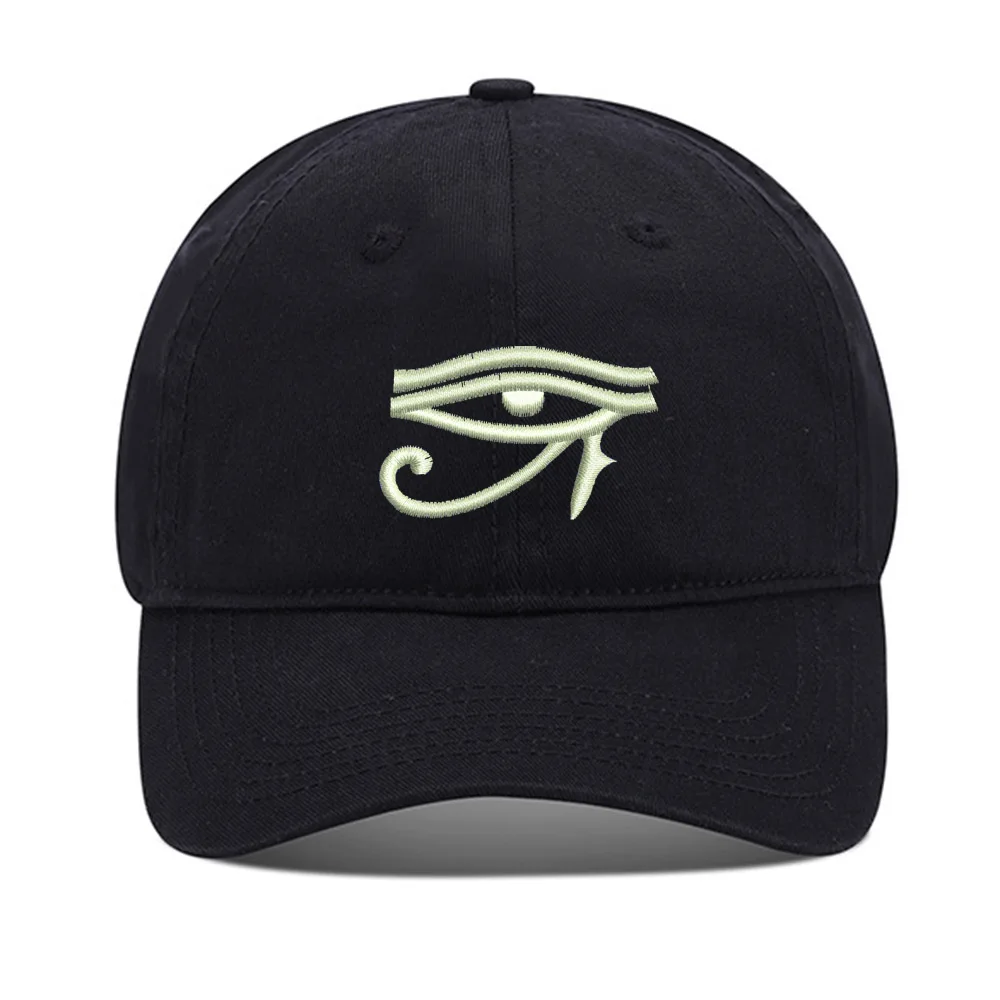 

Lyprerazy Baseball Hat Eye of Horus Unisex Embroidery Baseball Cap Washed Cotton Embroidered Adjustable Cap