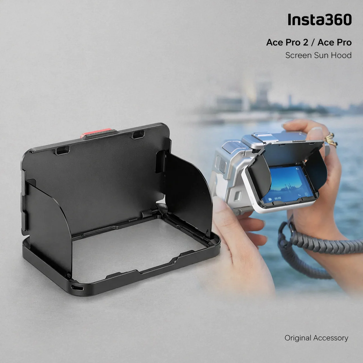 

Солнцезащитный козырек для экрана Insta360 Ace Pro 2 / Ace Pro, магнитная накладка-козырек, аксессуар для видоискателя на уровне талии
