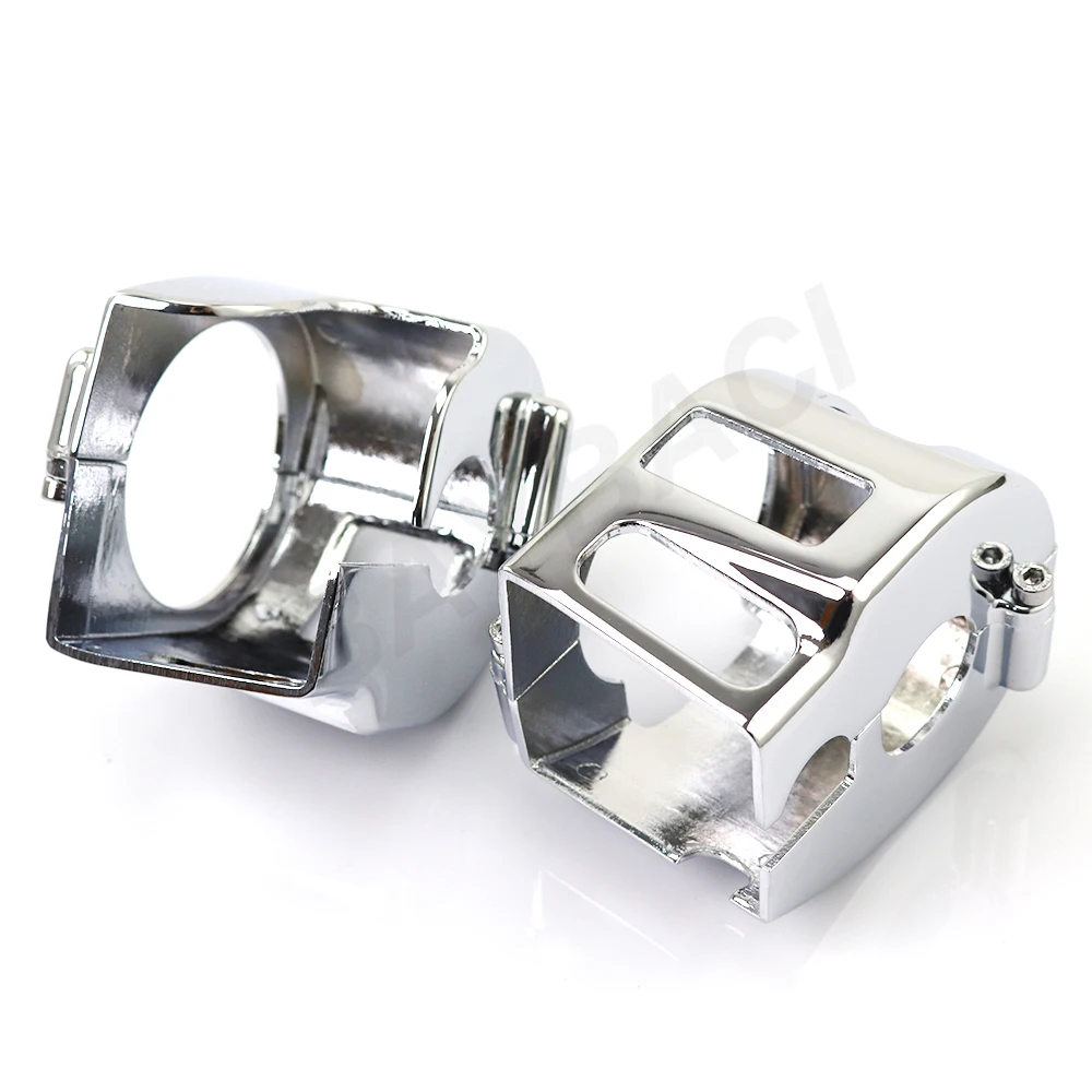 1 Pair Chrome Motorcycle Switch Housings Cover Cap For Kawasaki Vulcan 1500 1600 1999-2007 2006 2005 2004 2003 2002 2001 2000