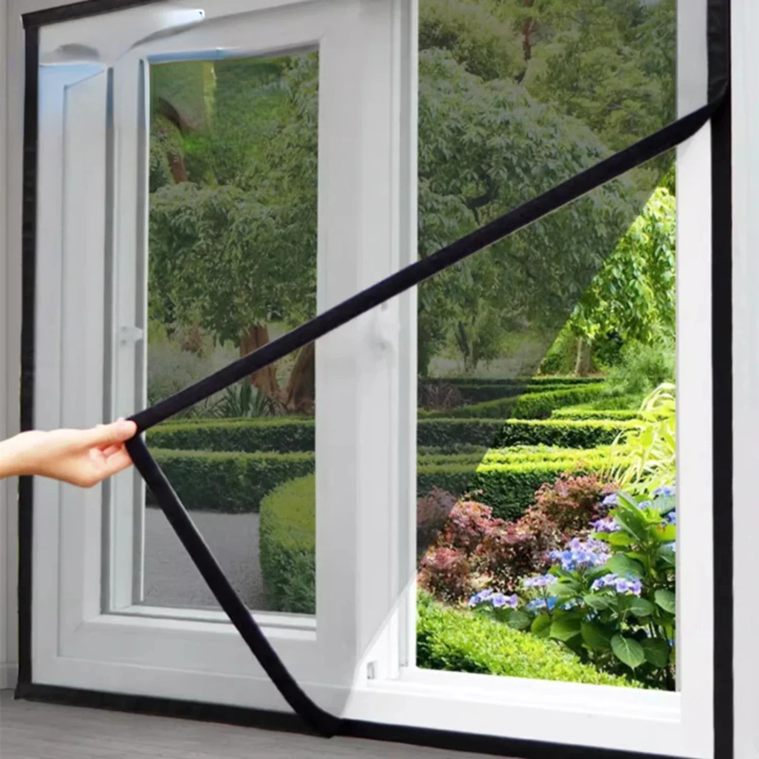 

Effortless DIY Self-adhesive Anti-Mosquito Mesh Door Window Net - Effective and Easy-to-Cut Anti-Fly Insect Curtain for Tranquil