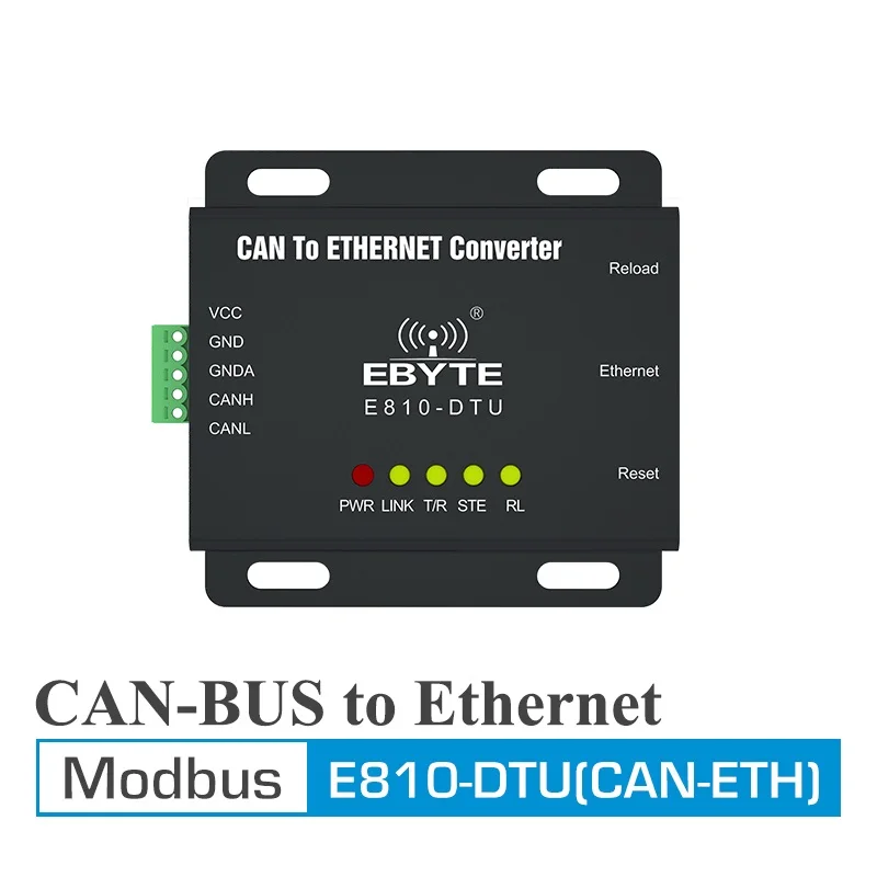 

CAN Bus To Ethernet Transparent Transmission Modbus Protocal Serial Port Wireless Transceiver Modem E810-DTU(CAN-ETH)